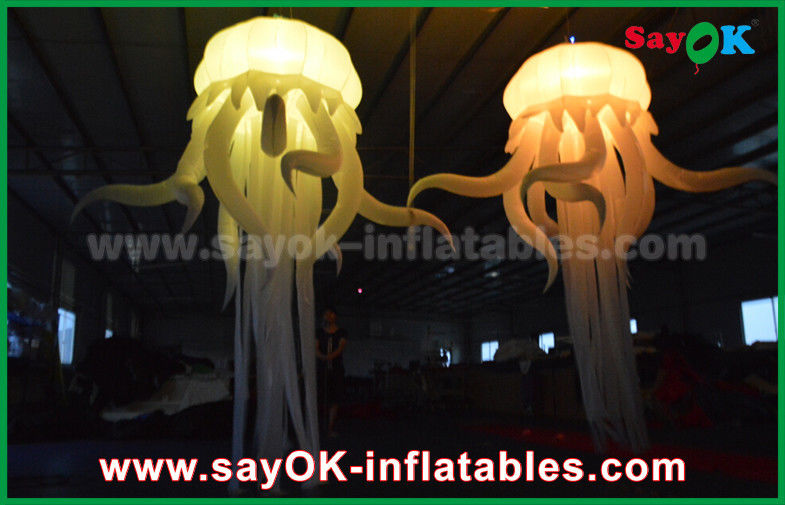Colorful Nylon Inflatable Lighting Decoration in  Octopus Shape With Led Light