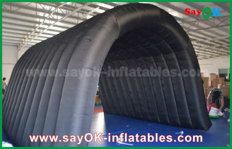 Inflatable Outdoor Tent Black 210D Oxford Tunnel Inflatable Camping Tent For Outdoor Activity