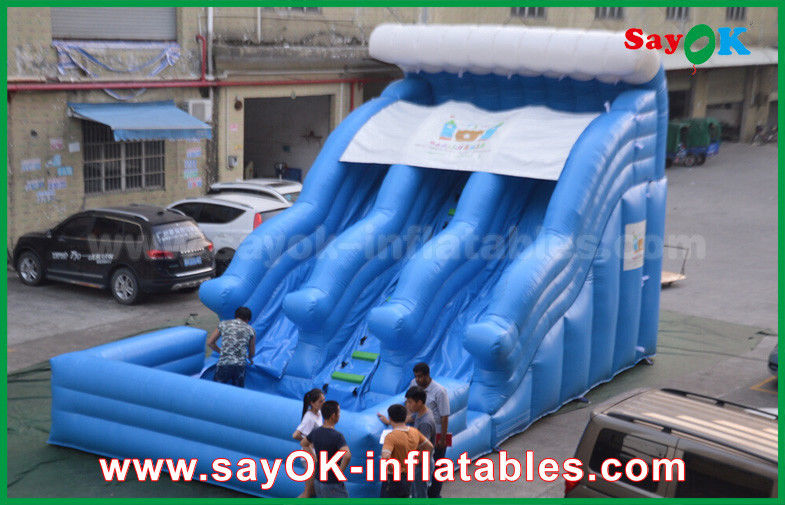 Giant Inflatable Slide Big Anti-UV 0.55 PVC Tarpaulin Wet Dry Inflatable Bouncer Slide