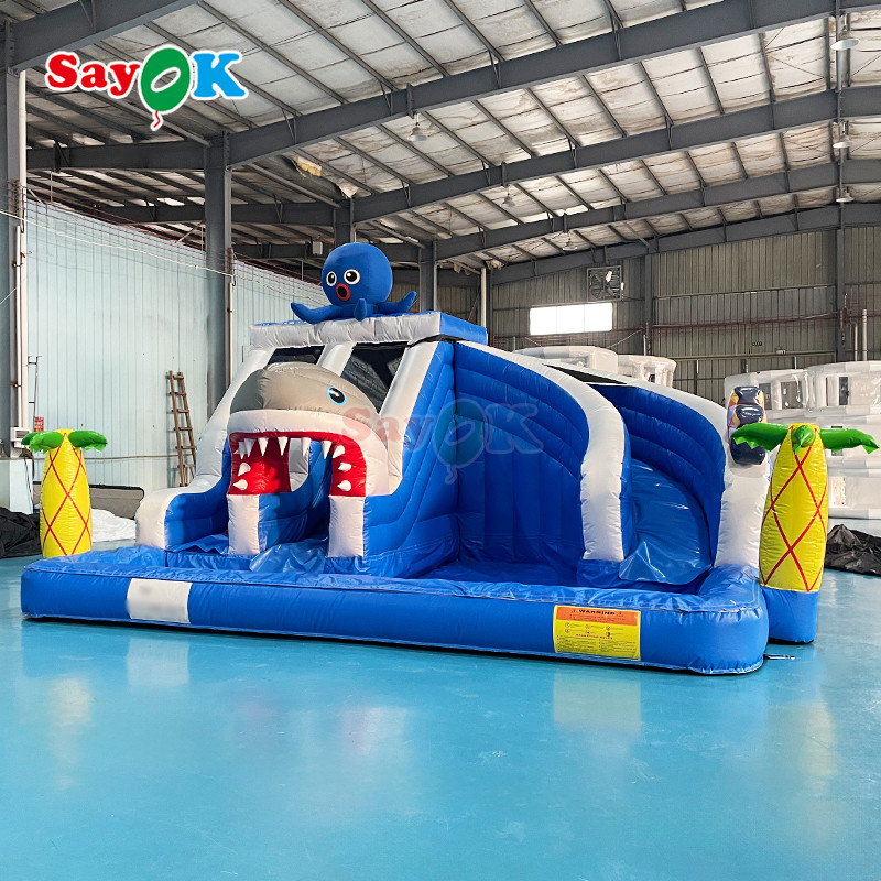 Large Inflatable Combo Slide Shark Inflatable Water Slide Pool Commercial Inflatable Water Slide for Wholesale