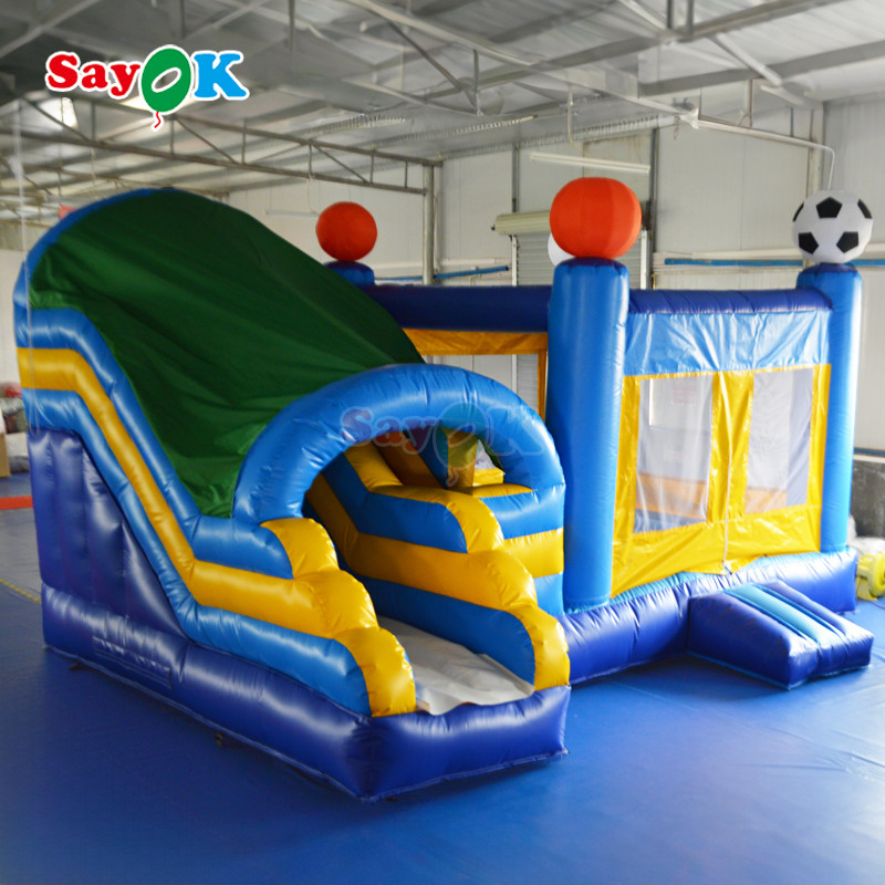 Commercial Grade Inflatable Bounce House With Slide  Inflatable Bounce House Bouncy Castle For Park Toy