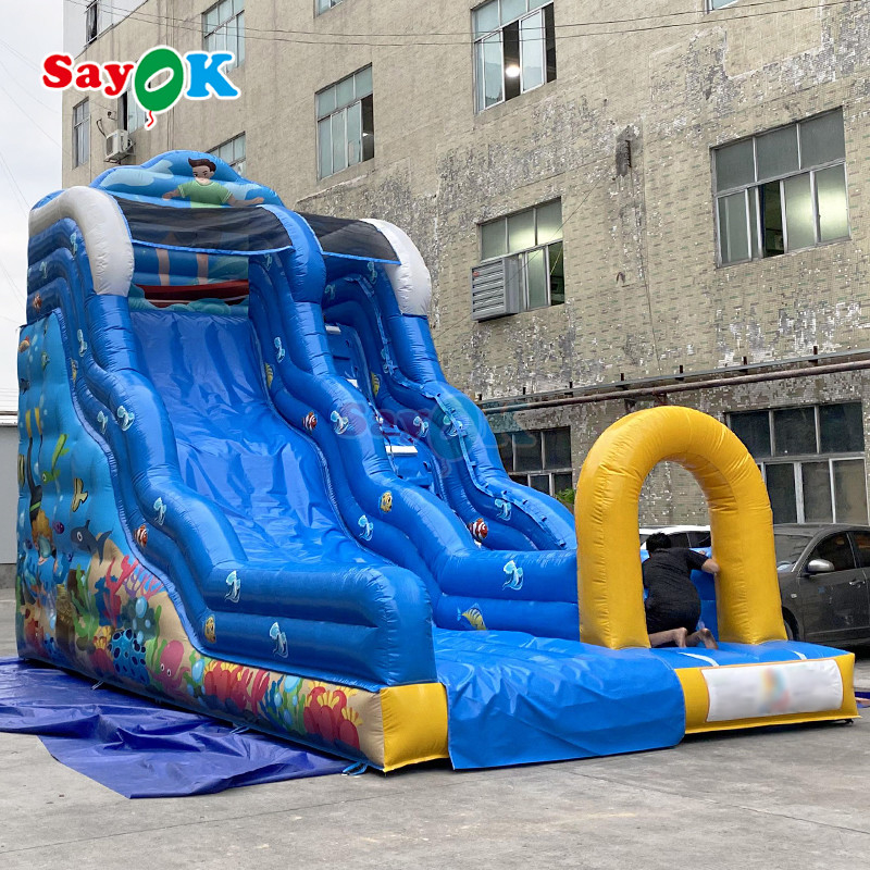 Commercial Inflatable Water Slide Outdoor Games Big Inflatable Slide With Detachable Water Slide For Kids