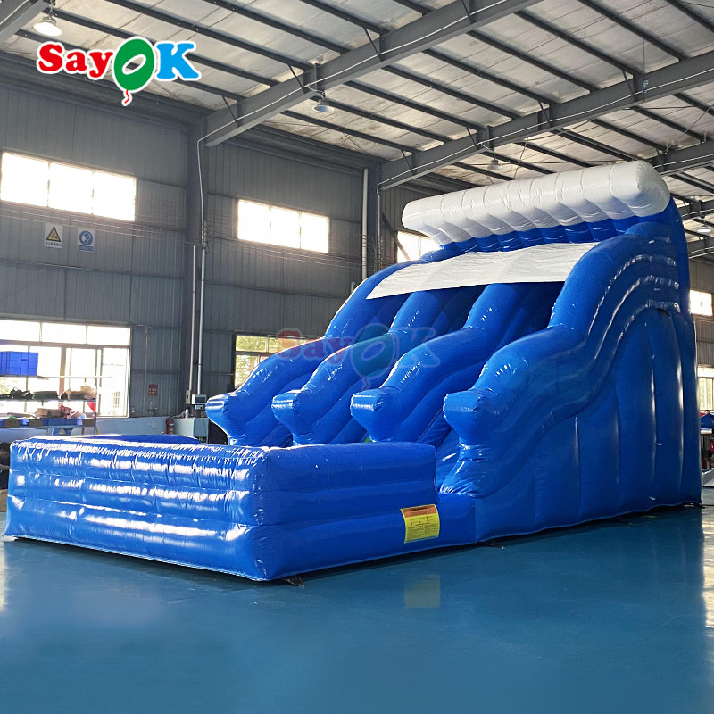 Inflatable Water Slide With Swimming Pool Factory Customized Commercial Giant Water Slide For Adult