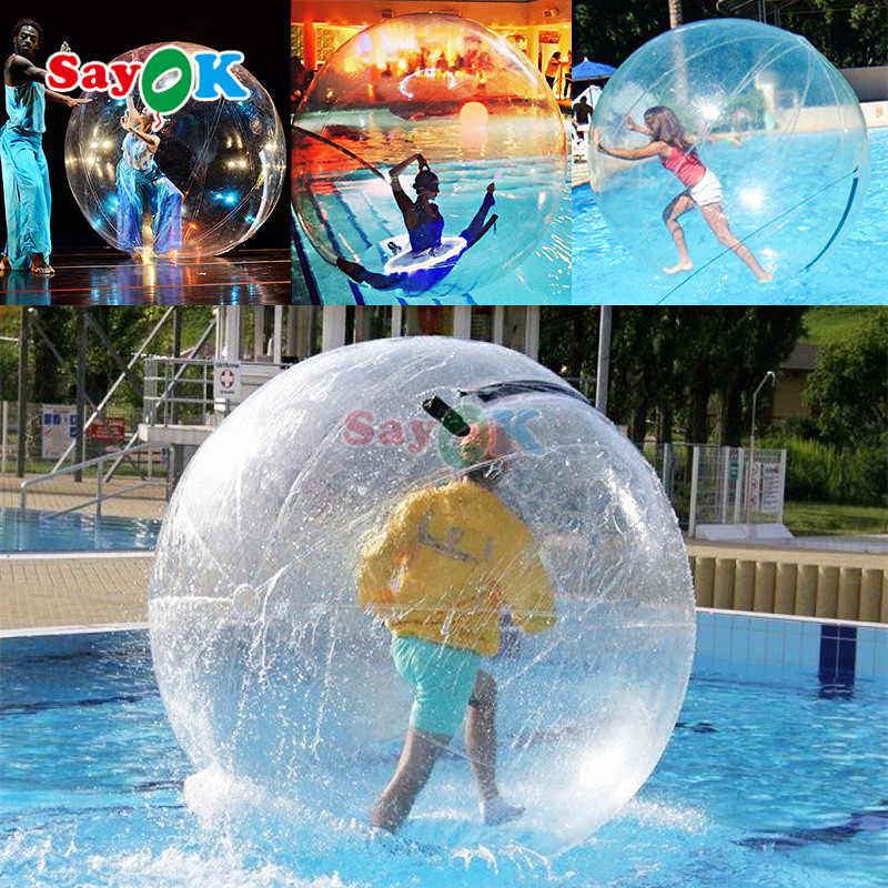 Sayok Inflatable Sphere Human Body Balls Human-Sized Hamster Ball Inflatable Roller Zorb Balls for Outdoor Activities