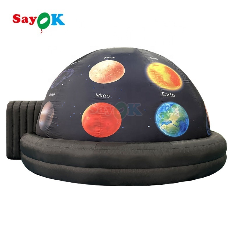Sayok Customized 6 Meter Inflatable Planetarium with 100% Blackout and Flame Retardant Portable Planetarium Dome