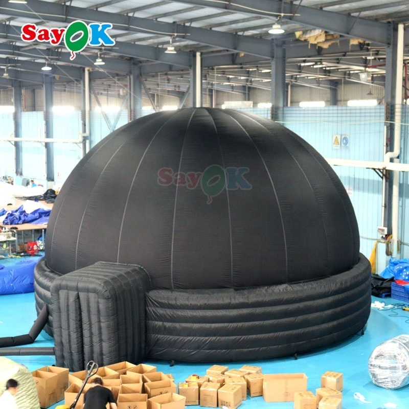 Sayok 100% Blackout Inflatable Planetarium Dome with Professional Projection Fabric and Customizable Size for Schools and Events