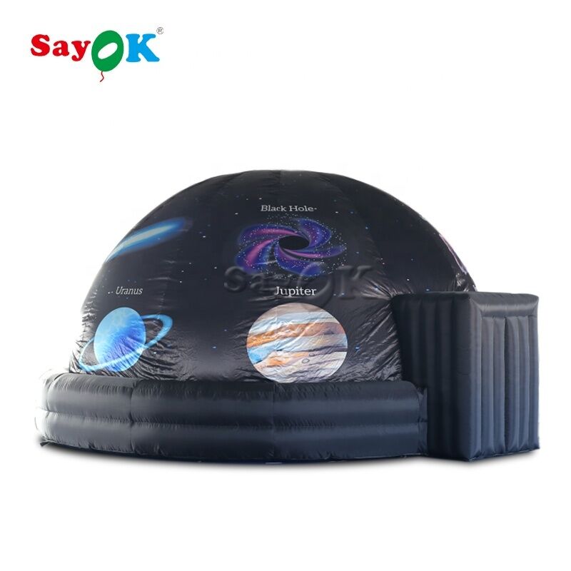 Sayok 5m 16ft Customized Full Printing Inflable Planetarium Dome Tent for Kids Education with Air Blower