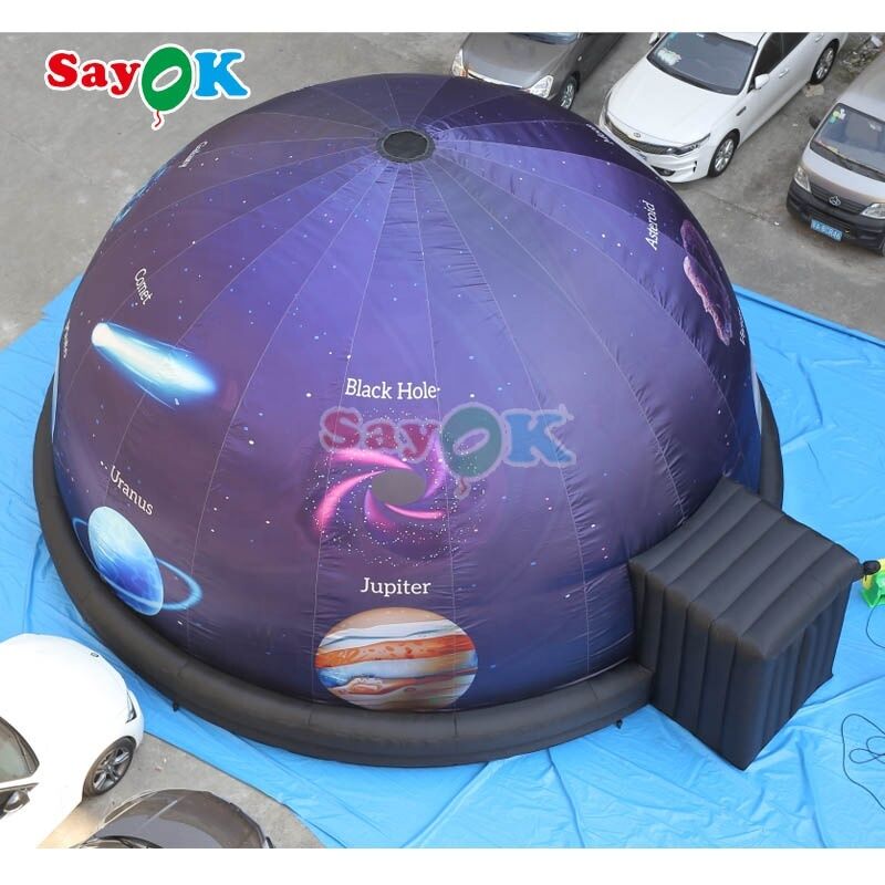 Sayok Flame-retardant 100% Blackout Portable Inflatable Planetarium Dome for Schools
