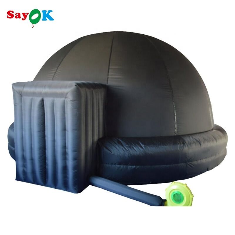 Black Color School Education Planetarium Dome Tent Mobile Cinema Projection Inflatable Planetarium Dome From Size 4m-10m