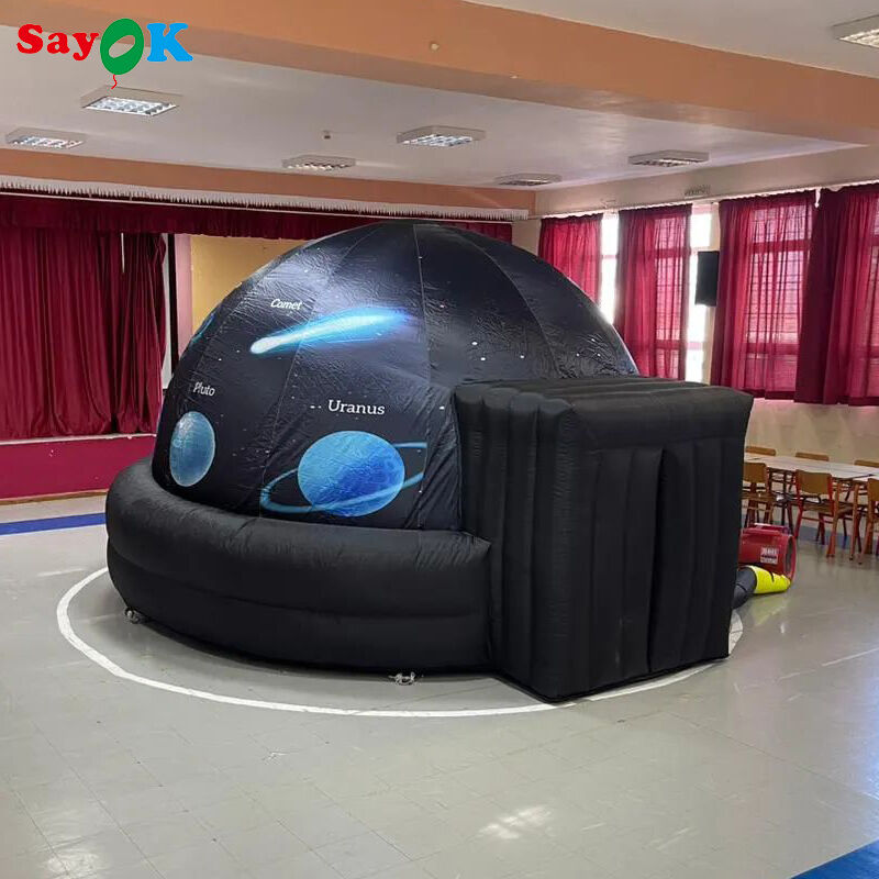 SAYOK Portable Inflatable Planetarium Dome Tent for Cinema Movie and Kids School Education with Air Blower and Floor Mat