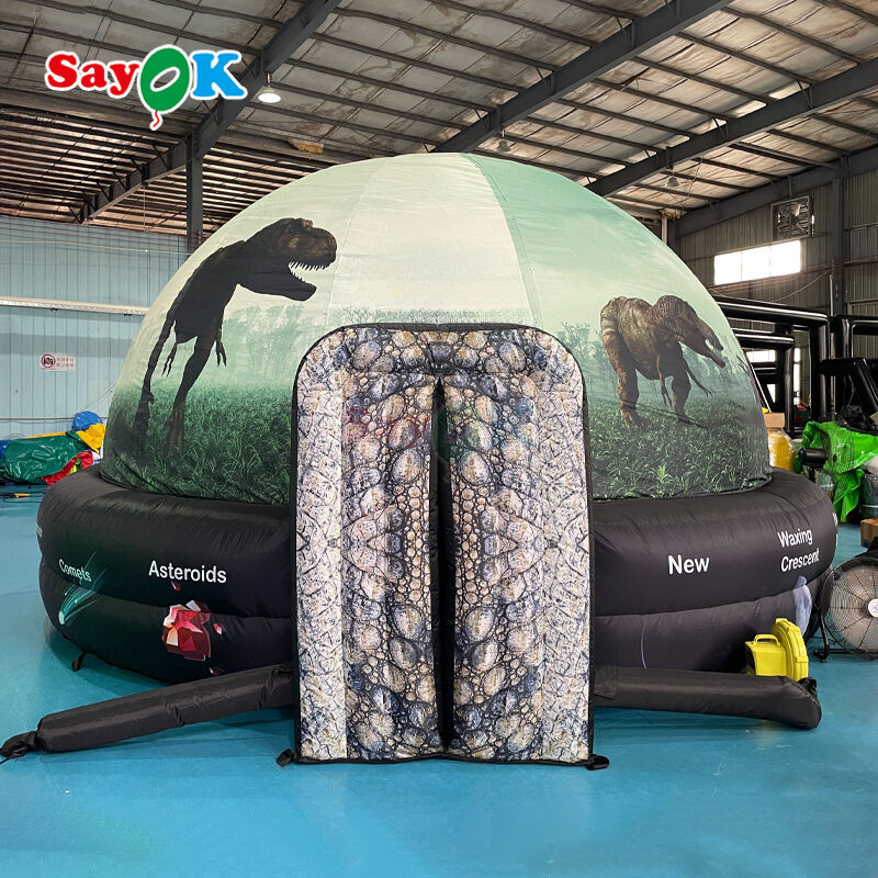 Portable Inflatable Planetarium Dome 5m Diameter with 100% Blackout and Flame-Retardant Fabric for School Education