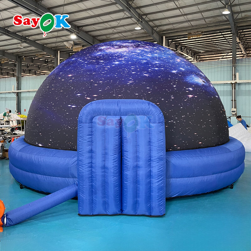 SAYOK 100% Blackout Fire-Retardant Inflatable Planetarium Dome with Free 3D Design for Schools and Events