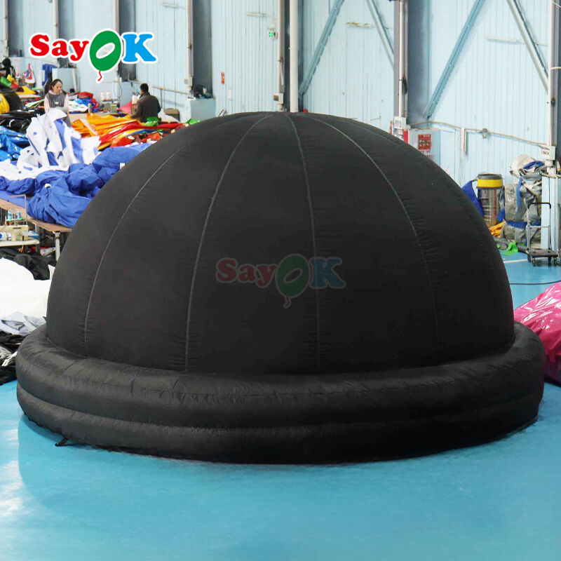 SAYOK 5m Diameter 100% Blackout Fire-Retardant Inflatable Planetarium Dome for Schools and Events