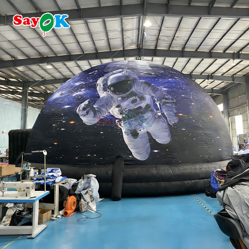 SAYOK 10m Diameter Inflatable Planetarium Dome with 100% Blackout and Fire-Retardant Features for Schools