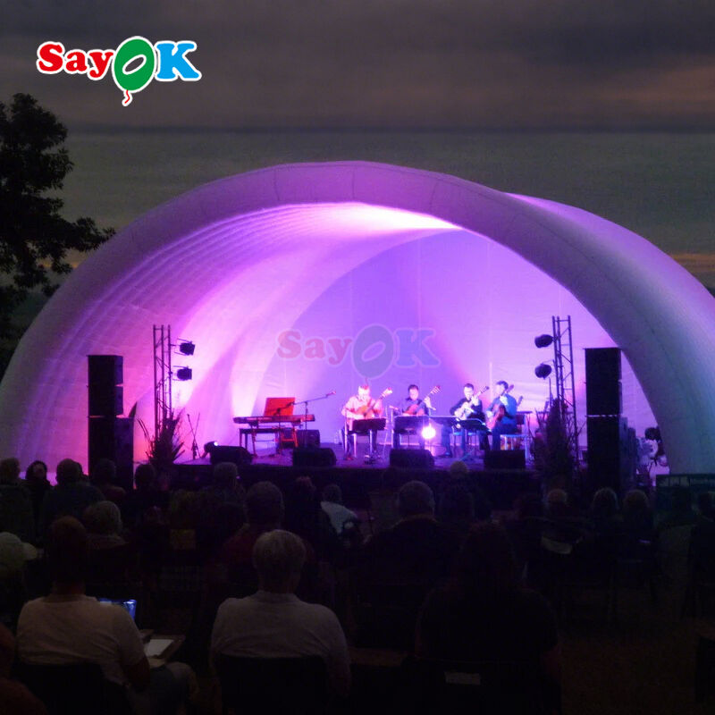 Portable LED Inflatable Stage Tent Waterproof Cover for Outdoor Events and Concerts