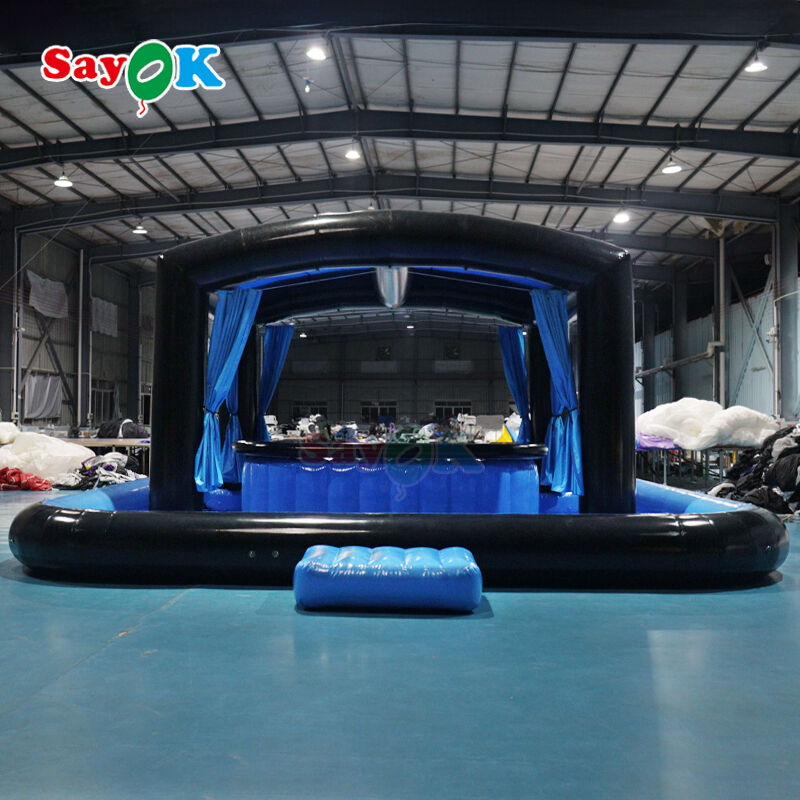 Waterproof Flame-Retardant Customizable Inflatable Pool Bar for Outdoor Events and Backyard Parties
