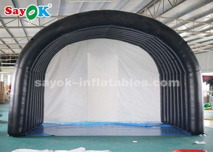 Custom Inflatable Tent Black Tunnel Entrance Inflatable Air Tent For Outdoor Sports Meeting