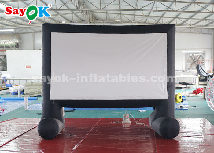 Inflatable Video Screen Portable Inflatable Movie Screen With Air Blower For Backyard / Parks