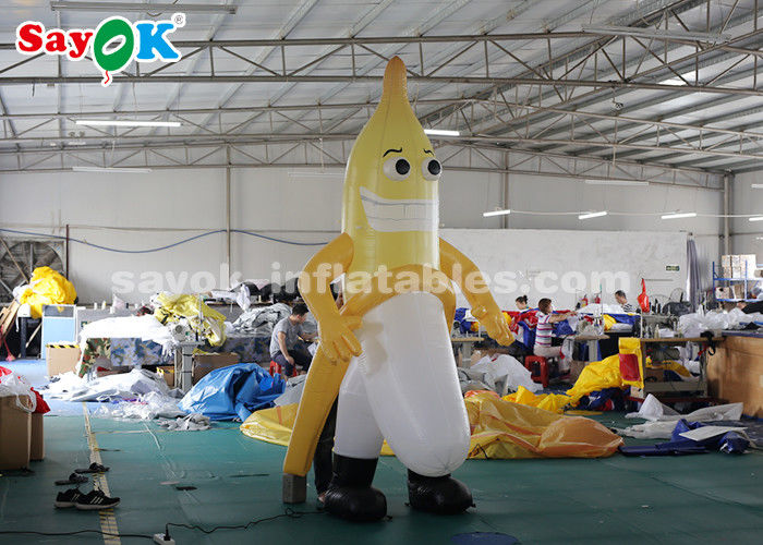 Inflatable Character Balloons 3m Inflatable Banana Mascot For Outdoor Advertising CE SGS ROHS