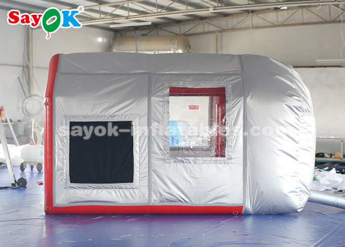 Inflatable Car Tent Mobile Inflatable Air Tent For Car Parking Workstation With Filter System
