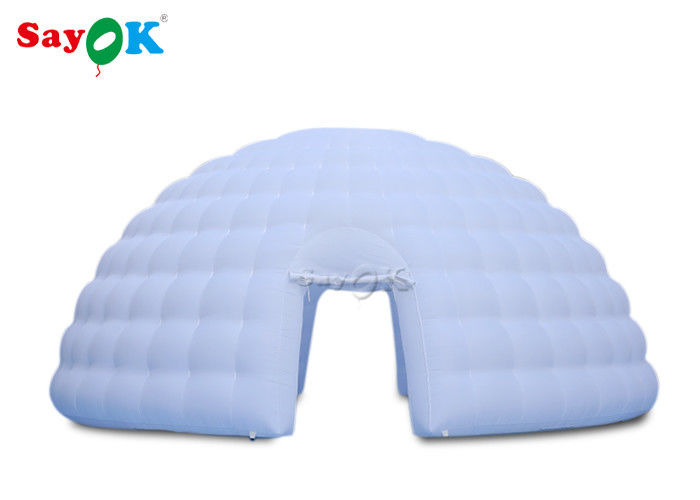 Go Outdoors Air Tent 8m Giant Inflatable Igloo Dome Tent With Air Blower For Exhibitions