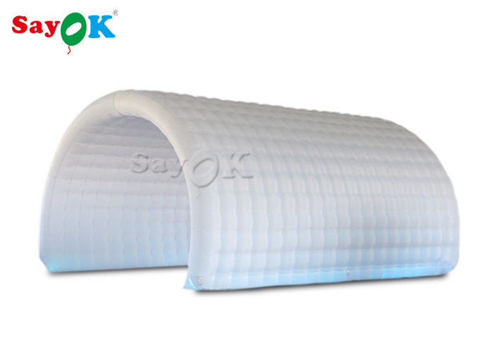 Dome Inflatable Tent White Oxford Cloth Inflatable Channel Tent 6*3*3mH For Sports Competition
