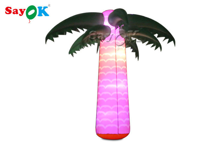 Waterproof  Inflatable Lighting Decoration Christmas Coconut Palm Tree Light