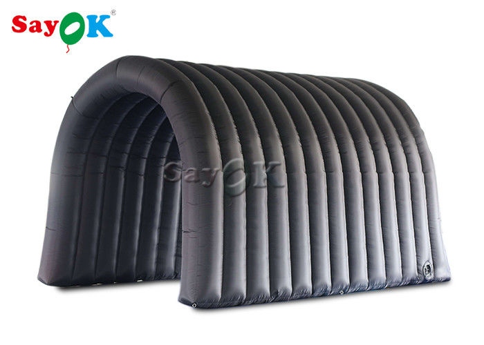 inflatable outdoor tent Portable Sterilization And Disinfection Chamber Channel Black Dome Shape In Public