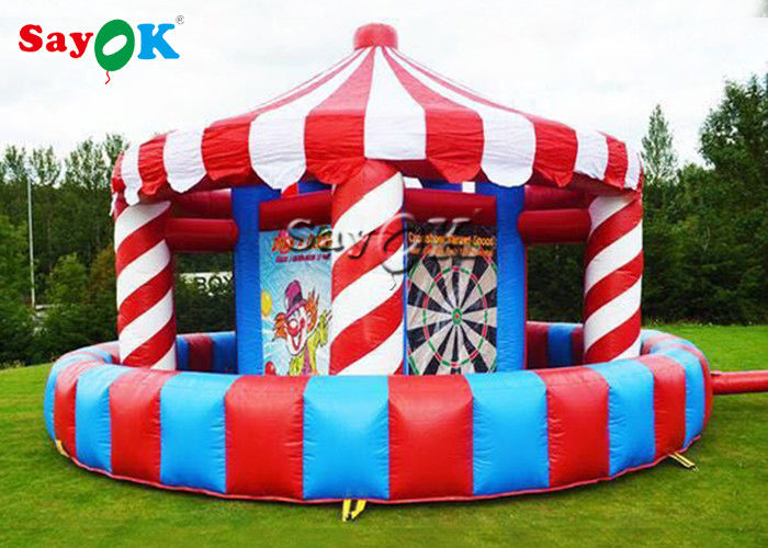 Inflatable Lawn Games Carnival Inflatable  Sports Games Booth Basketball Toss Game 5- In -1 For All Ages