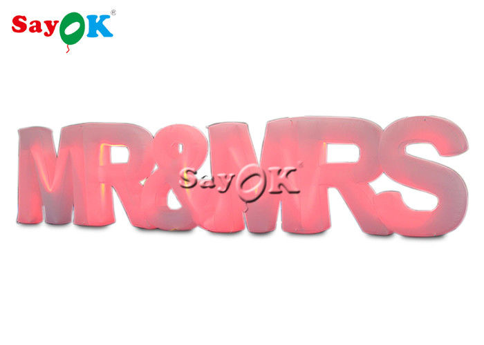 6.17x1.2mH Inflatable Led Letters For Advertising Event Decoration