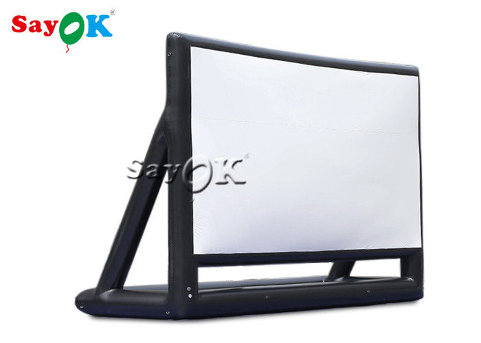 Backyard Movie Screens 7x5mH Foldable Black Inflatable Screen Cinema For Stage Decoration