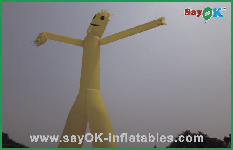 Inflatable Air Man Advertising 5m Yellow Inflatable Double Legs Sky /Air Dancer For Sale