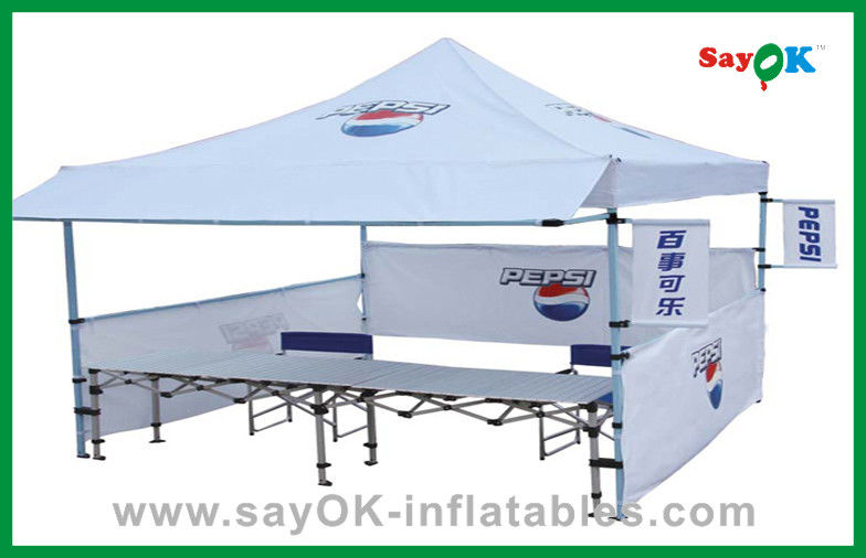 Pop Up Beach Tent Trade Show Display Oxford Cloth Folding Tent For Party Camping