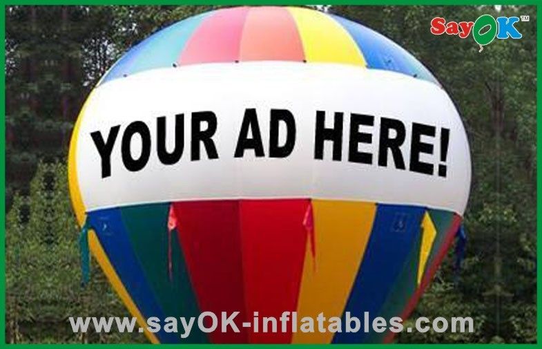 Custom Rainbow Inflatable Grand Balloon For Holiday Decorations