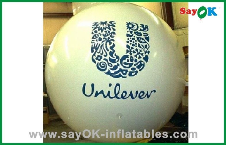 Fireproof Personalised Helium Balloon PVC White For Advertising