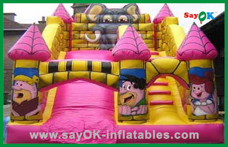 Durable Air Blower Trampoline Inflatable Bounce / Inflatable Slide