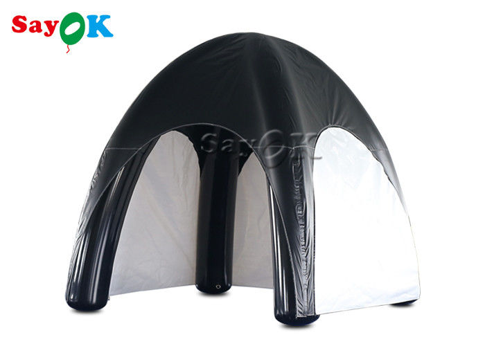 Inflatable Yard Tent Family Air Tent Tarpaulin Air Sealed Inflatable Spider Tent Black And White
