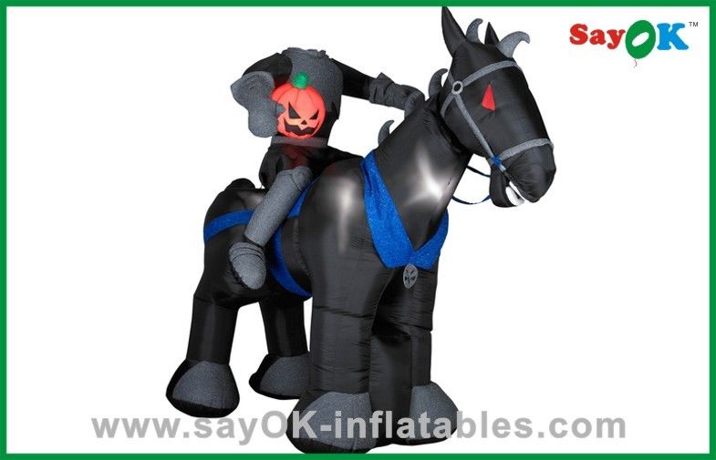Party Decoration Inflatable Horse / Knight Huge Inflatable Kids Toys Oxford Cloth