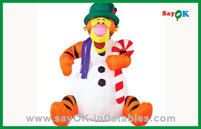 Custom Orange Inflatable Monkey Inflatable Cartoon Character For Advertising