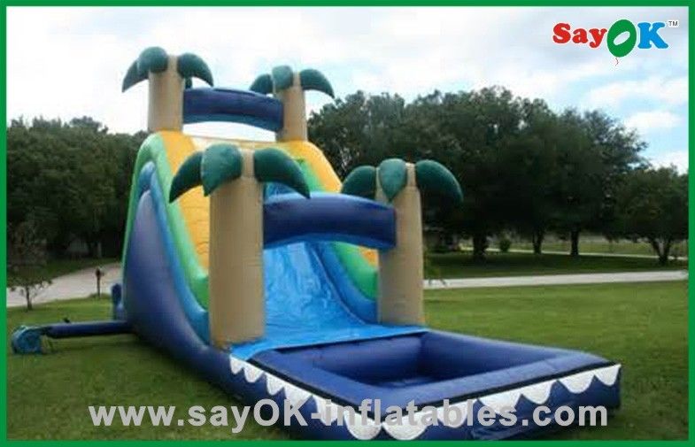 Bouncy Castle With Slide Commercial Inflatable Bouncer Slide Custom Inflatable Pool Slides