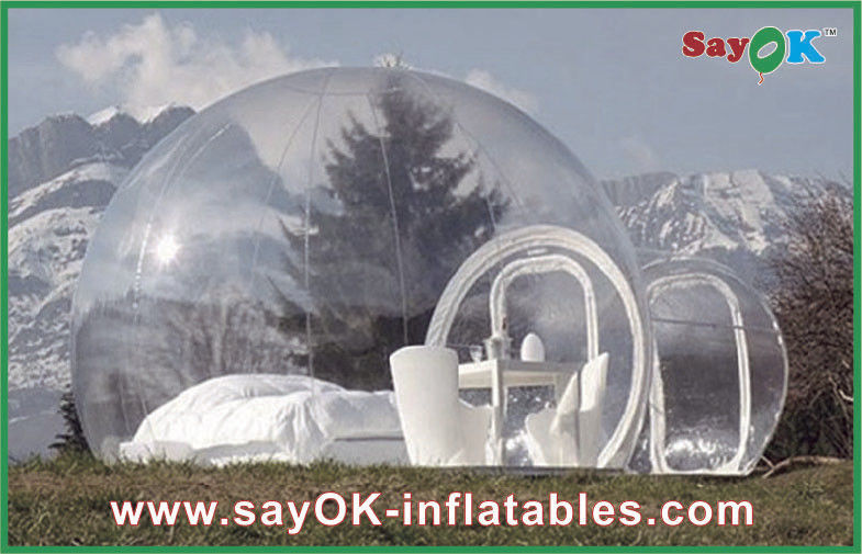 Large Outdoor Clear Inflatable Tent Bubble Transparent Inflatable Camping Tent For 2 Man