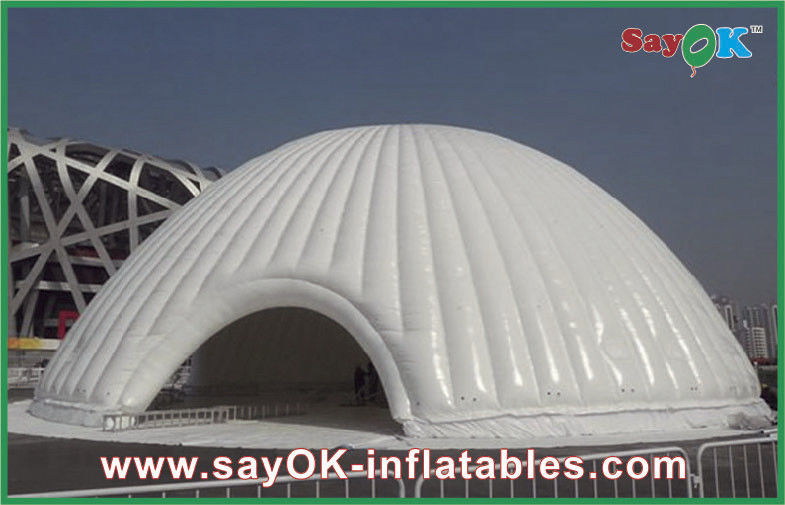 Commercial White Portable LED Disco Lighting Inflatable Igloo Tent Mobile Night Club Tent Inflatable Nightclub