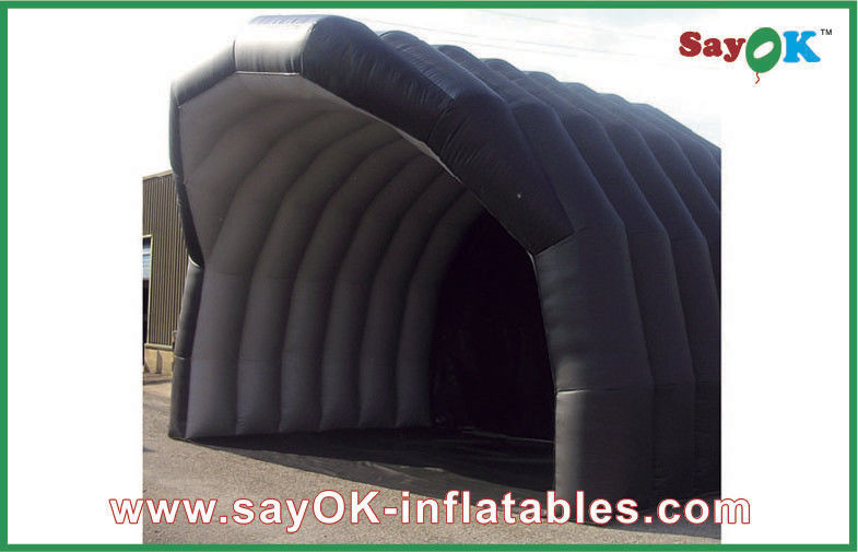 Inflatable Air Tight Tent Building Black Large Inflatable Tent House For Camping