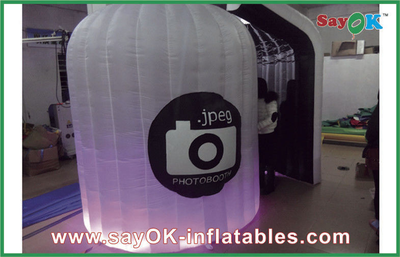 Inflatable Photo Studio Portable Lighting Inflatable Photo Booth Logo Printed For Wedding
