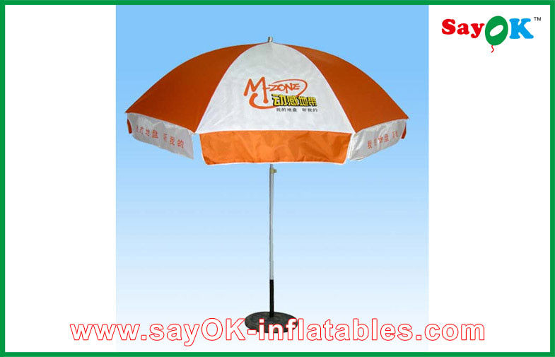 Small Pop Up Canopy Tent Advertising Polyester Sunshade Umbrella Summer Round Sun Garden Parasol
