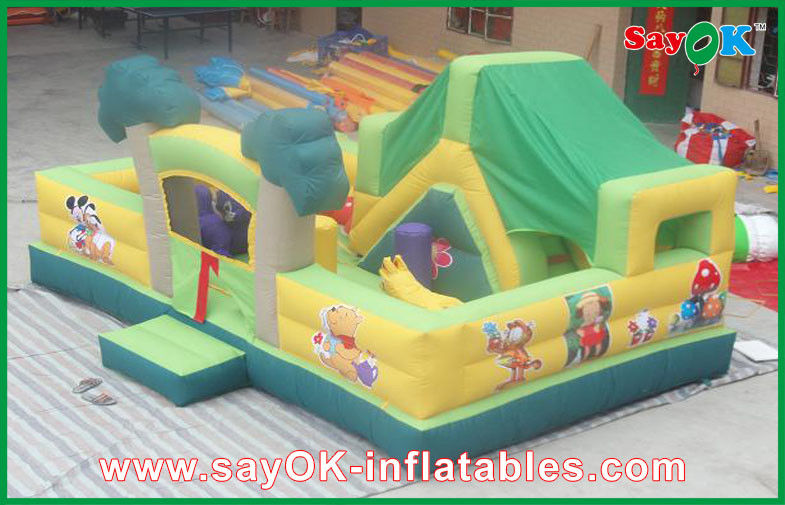 Customized Safety Inflatable Bouncy Castle / Fun City Children Entertainment