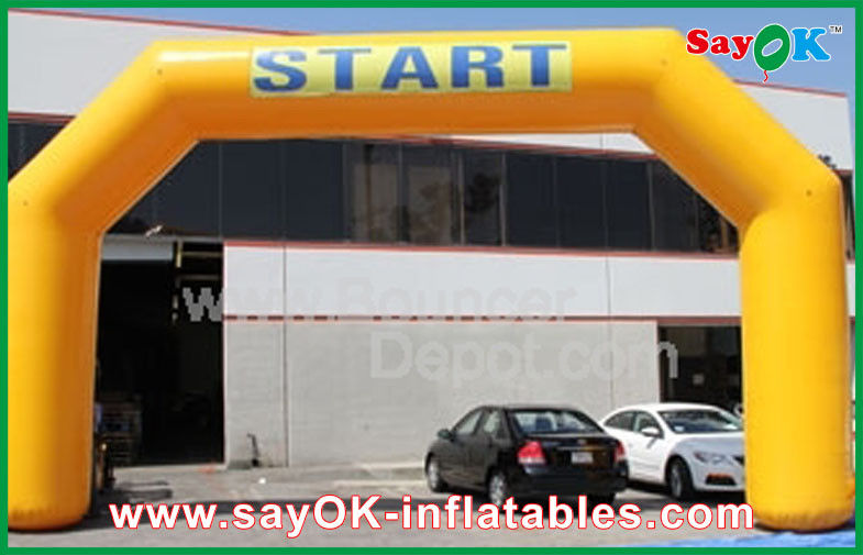 Inflatable Start Line Outdoor Yellow Cheap Advertising Inflatable Arch For Promotion