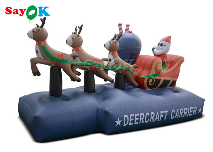 Three Reindeer Inflatable Holiday Decorations