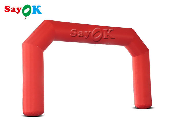 Inflatable Rainbow Arch Custom Inflatable Arch 8x1x4.5mH Red Outdoor Advertising Decoration
