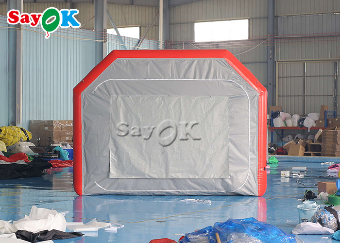 Outdoor Inflatable Tent Grey Airtight Inflatable Air Tent Blow Up Spray Booth Car Painting